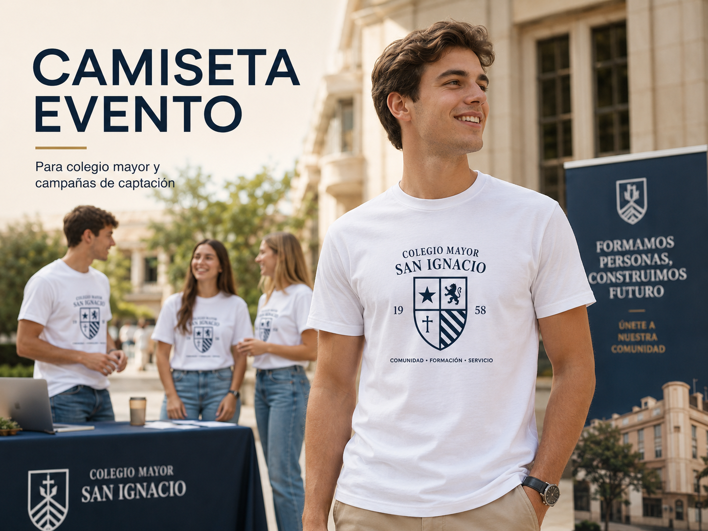 Camisetas personalizadas para grupos, eventos y colegios mayores